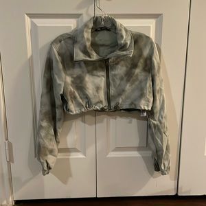 Zara tie dye cropped jacket